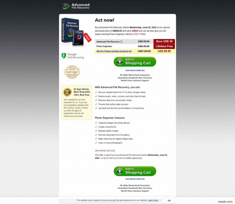 Advanced File Recovery Detailed Review