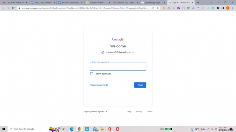 How to Reset Your Gmail Password with Verification Code