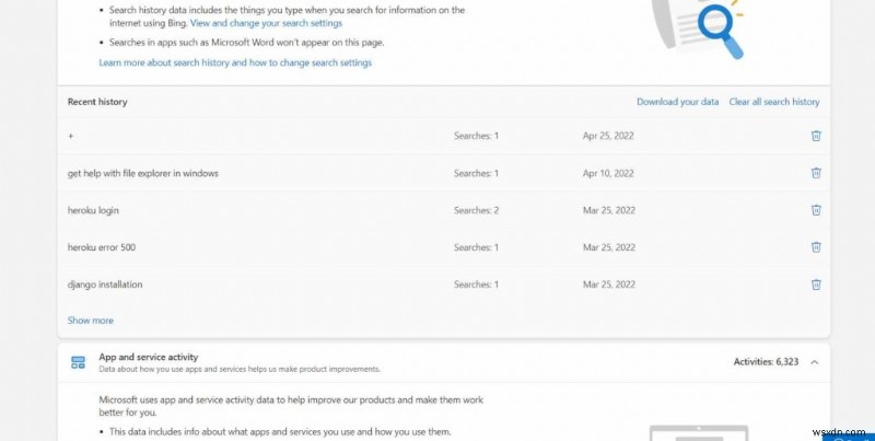How To View Activity History On Windows 10 PC
