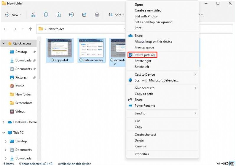 How to Resize Multiple Images at Once in Windows 11