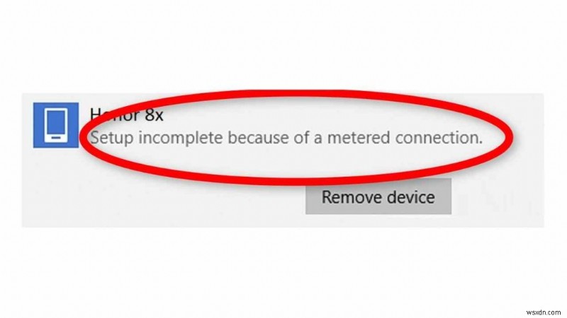 How To Fix “Setup Incomplete Because of a Metered Connection” Issue