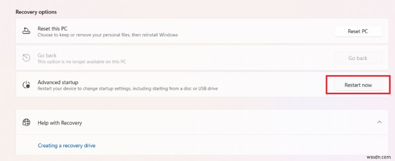 How to Access Advanced Startup Options on Windows 11/10 PC