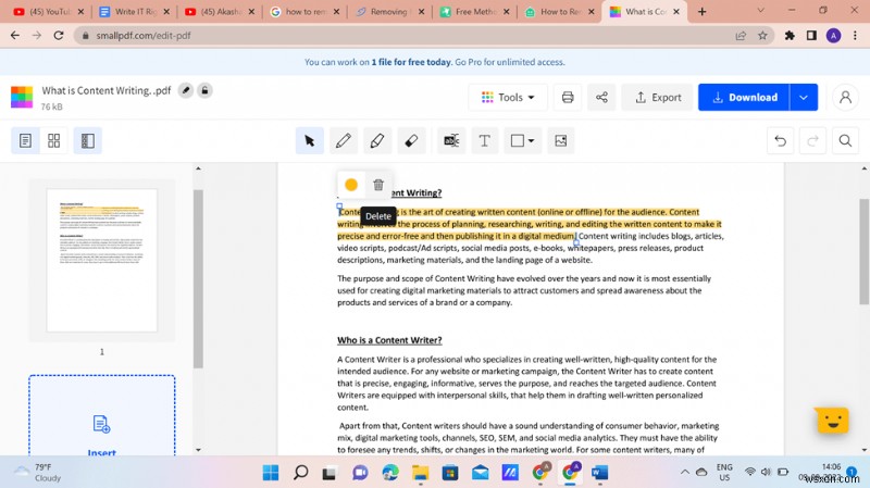 How to Remove Highlights from PDF | Online & Offline Ways