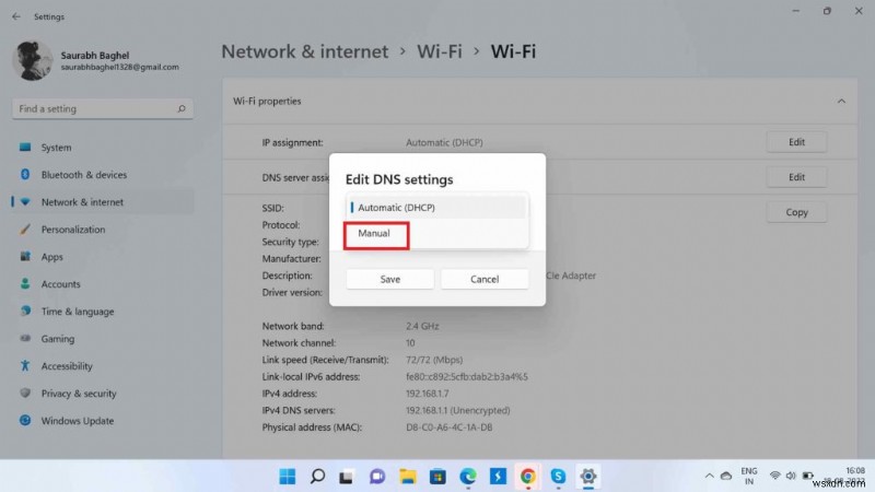 How To Change DNS Server in Windows 11