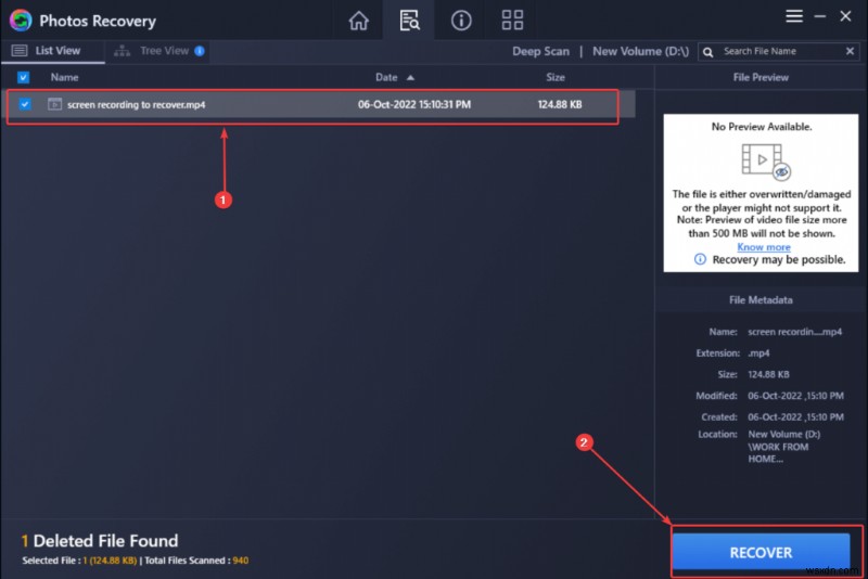 How To Recover Deleted Screen Recording on Windows 11/10?