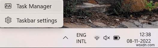 How to Enable Task Manager Option in Taskbar Context Menu
