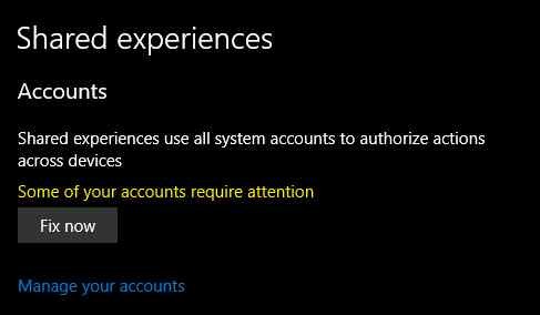 4 Ways To Fix Some of your Accounts Require Attention Error