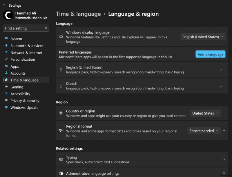 How To Change Display Language on Windows 11?