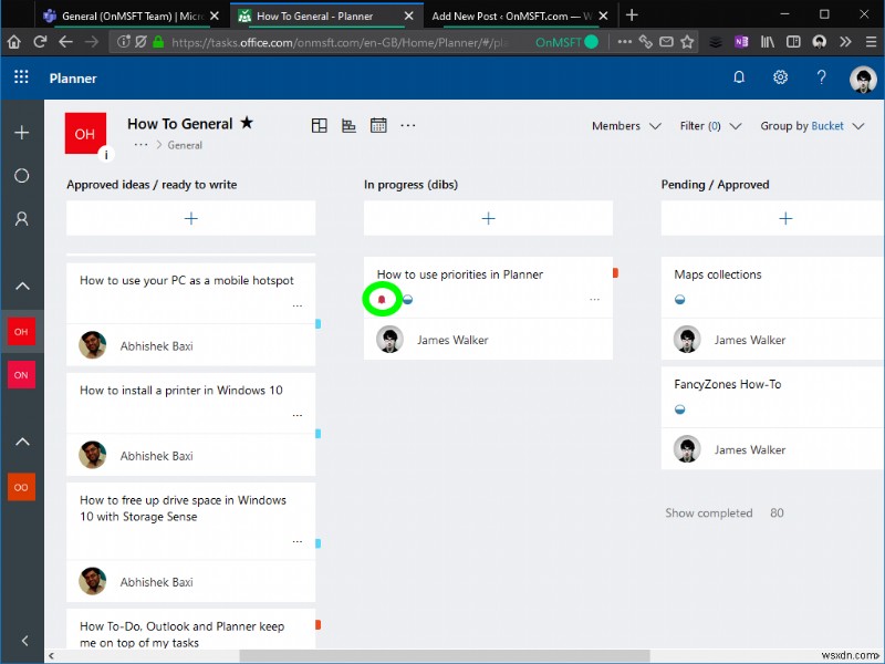 How to use priorities in Microsoft Planner