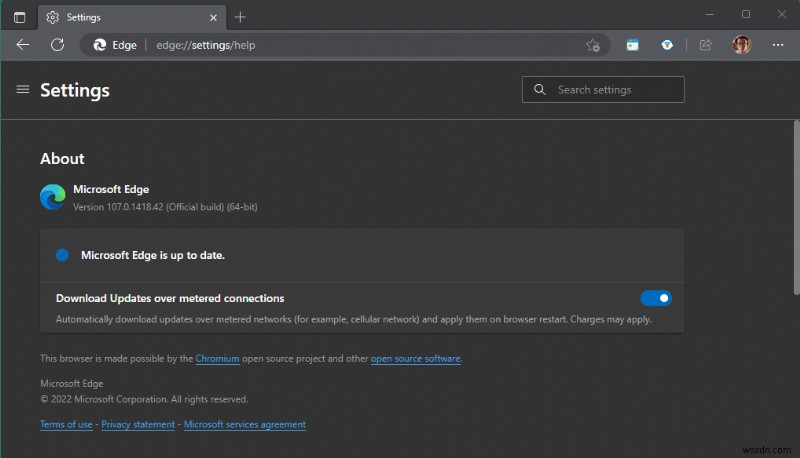 How to find out which Edge browser version you have on Windows 11 right now
