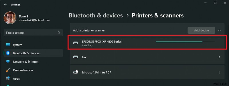 How to add a printer or scanner on Windows 11