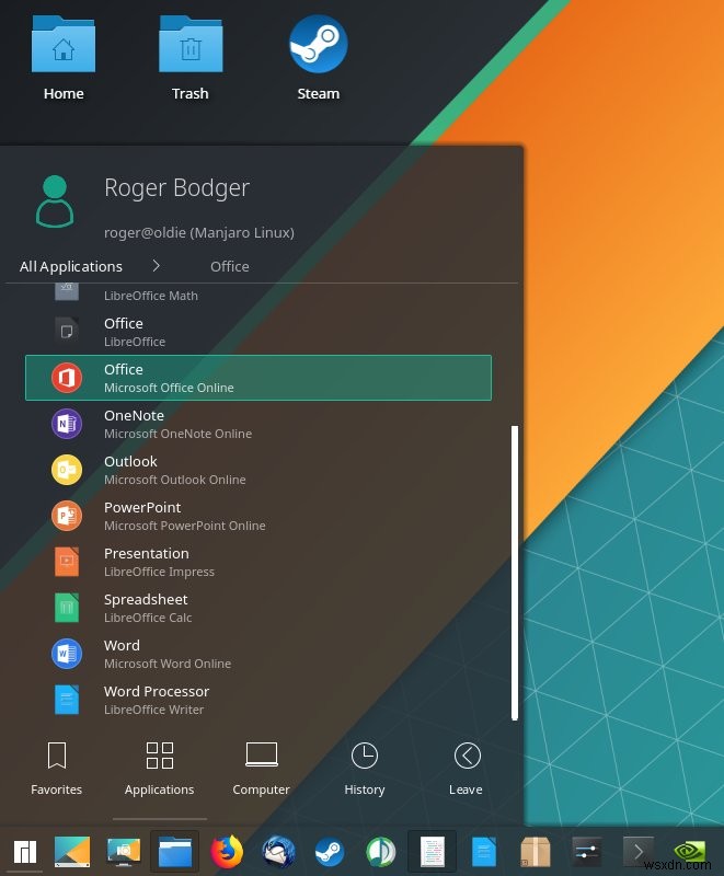 Manjaro + Microsoft Office Online - Yup, come over