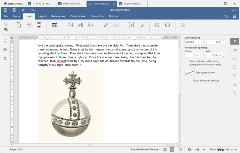 OnlyOffice Desktop Editors 5.5.1 - Good but can be better