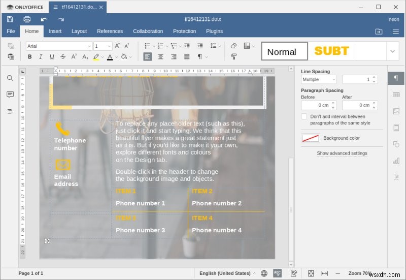 OnlyOffice Desktop Editors 5.5.1 - Good but can be better