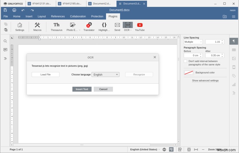 OnlyOffice Desktop Editors 5.5.1 - Good but can be better
