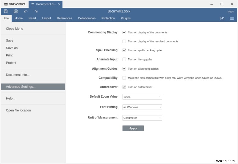 OnlyOffice Desktop Editors 5.5.1 - Good but can be better