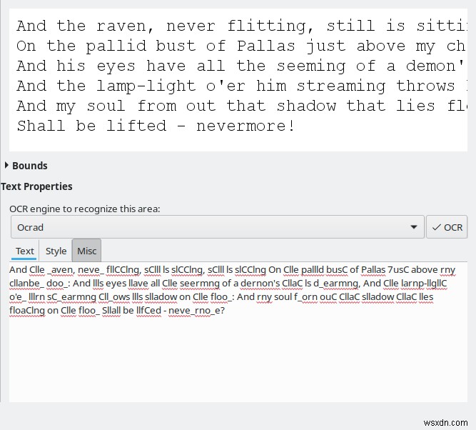 OCRFeeder - Where images go to text
