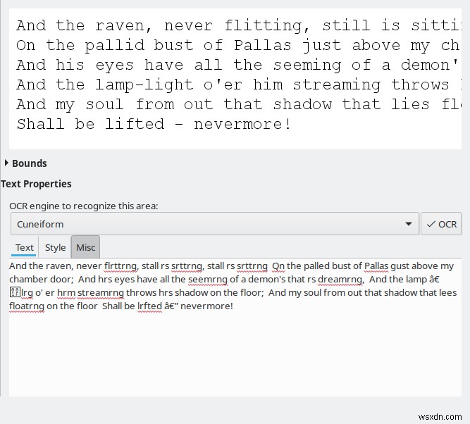 OCRFeeder - Where images go to text