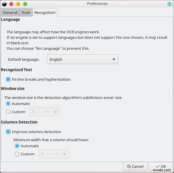 OCRFeeder - Where images go to text