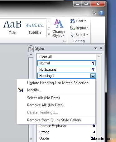 Microsoft Word & numbered lists