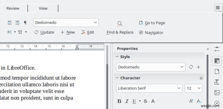 LibreOffice styles - My style is the bomb didi bom di deng