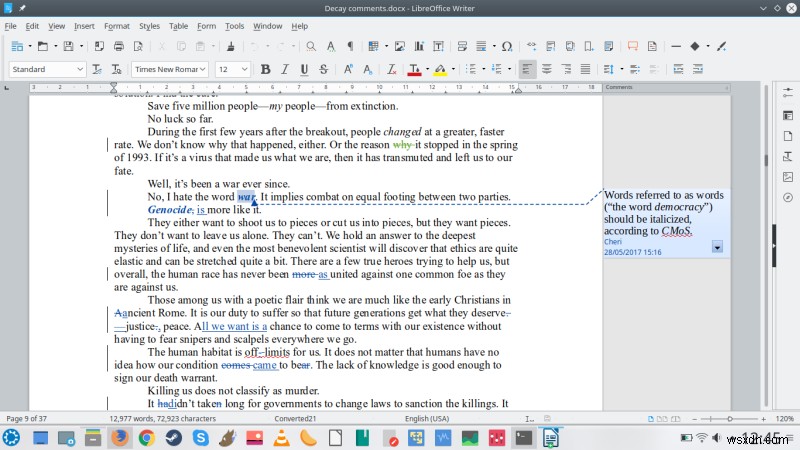 LibreOffice 6.0 - Goodness, Gracious, Great Fonts of Fire!