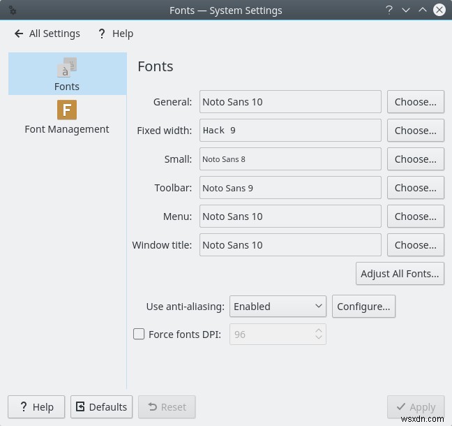 Improve LibreOffice interface fonts in KDE