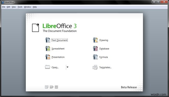 LibreOffice - A beginning