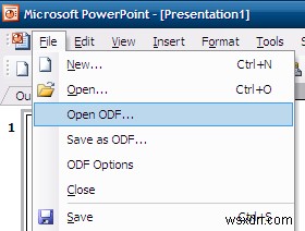 Converting OpenOffice files to/from Microsoft Office files