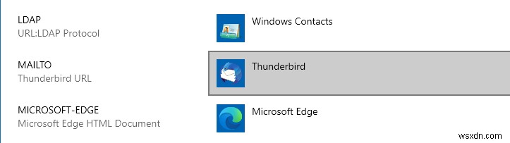 Thunderbird & no email associated to perform action error
