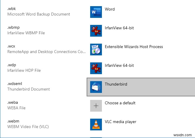 Thunderbird & no email associated to perform action error