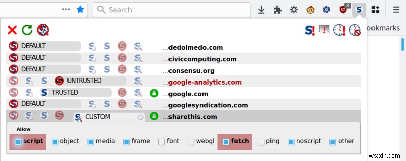 How to configure Noscript for ordinary users