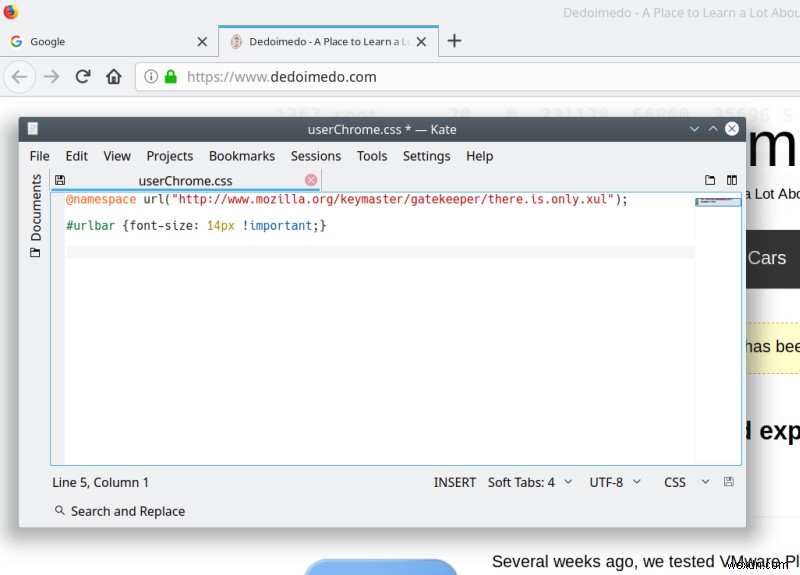 Change look & feel of Firefox pinned tabs