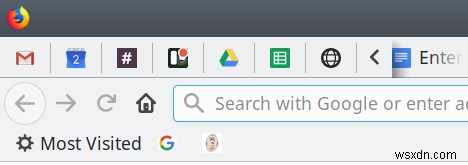 Change look & feel of Firefox pinned tabs