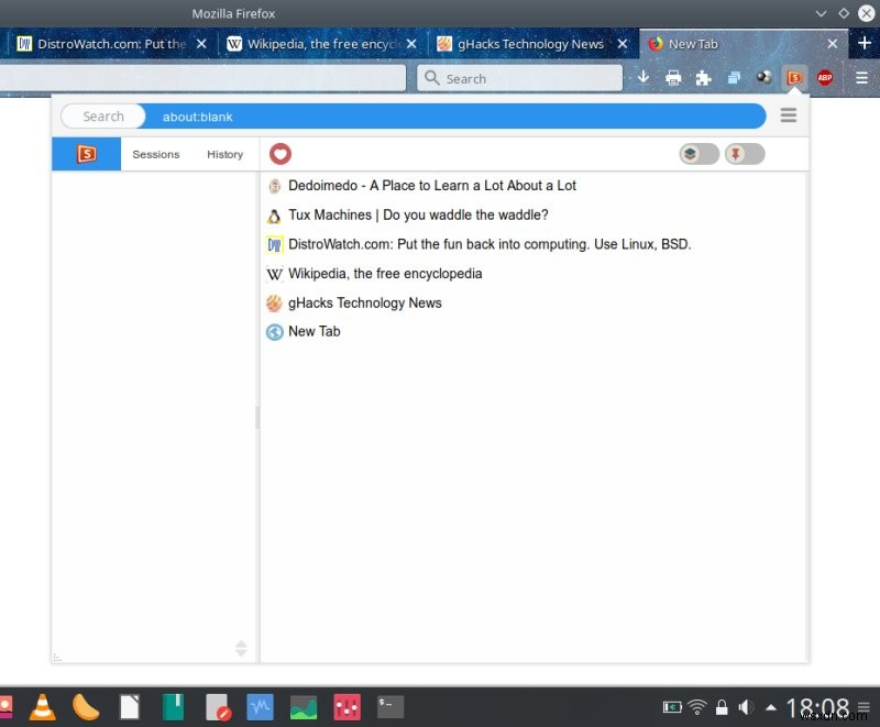 Session Sync - A nice session manager for Firefox Quantum