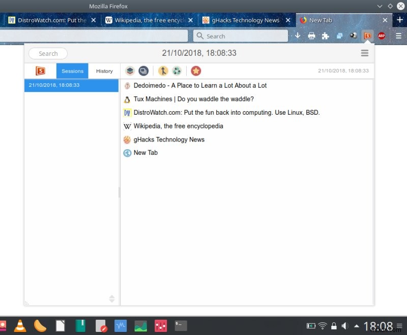 Session Sync - A nice session manager for Firefox Quantum