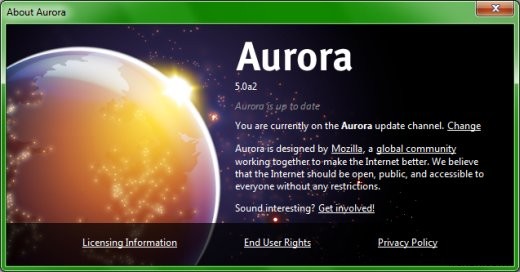 Mozilla Aurora - There will be blood - and fun