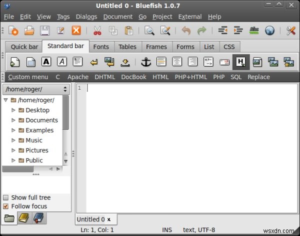 Web development made easy with Bluefish and KompoZer