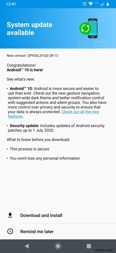 Motorola One Zoom & upgrade to Android 10
