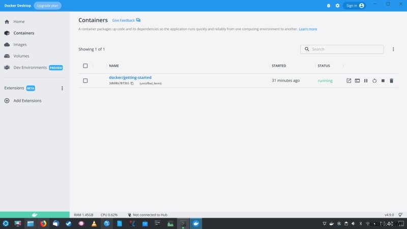 Docker Desktop - Friendly frontend for container management