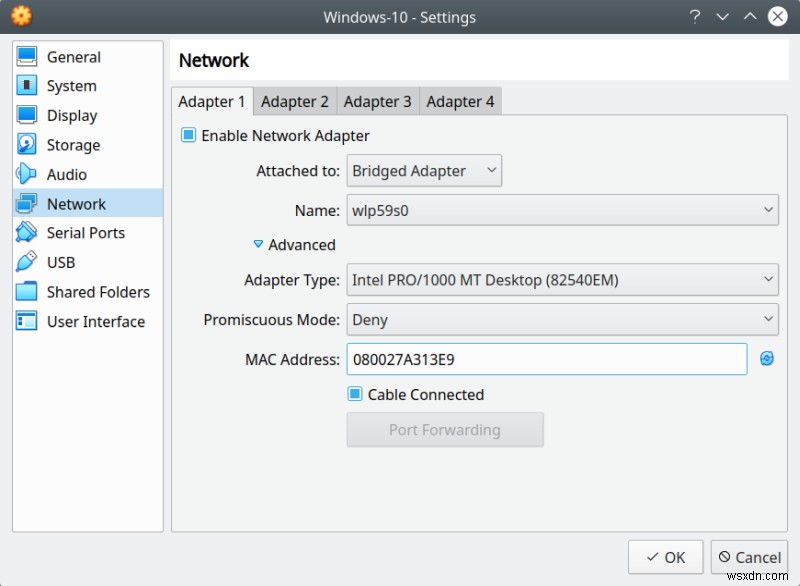 VirtualBox & bridged networking no longer works