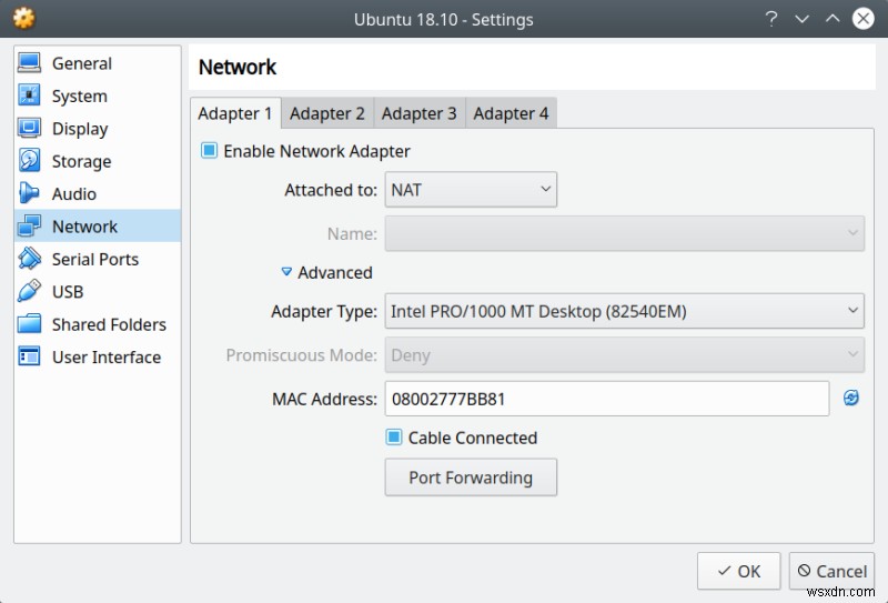 VirtualBox: file sharing on NAT with no shared folders