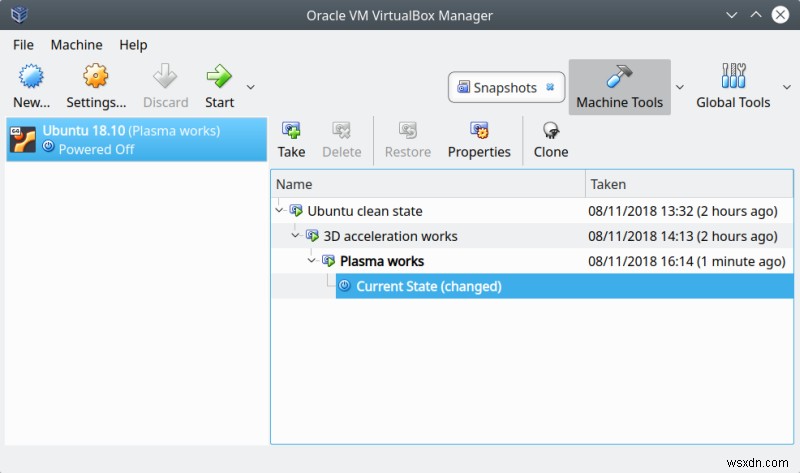 VirtualBox, 3D acceleration & black screen - Solution