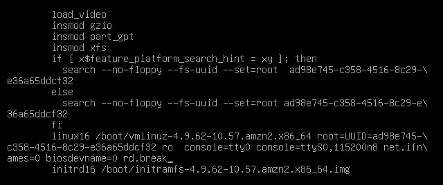 Amazon Linux 2 virtual machine login & password