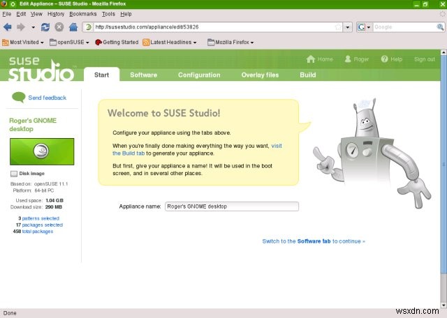 SUSE Studio - Make your own Linux