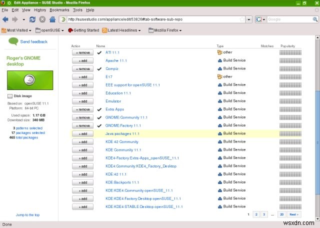 SUSE Studio - Make your own Linux