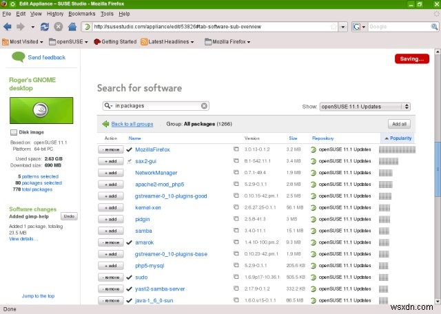 SUSE Studio - Make your own Linux