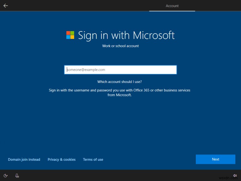 Windows 10 recent builds & local account setup