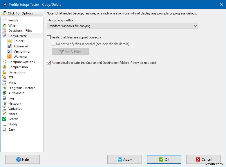 SyncBack Free review - Its elementary, data