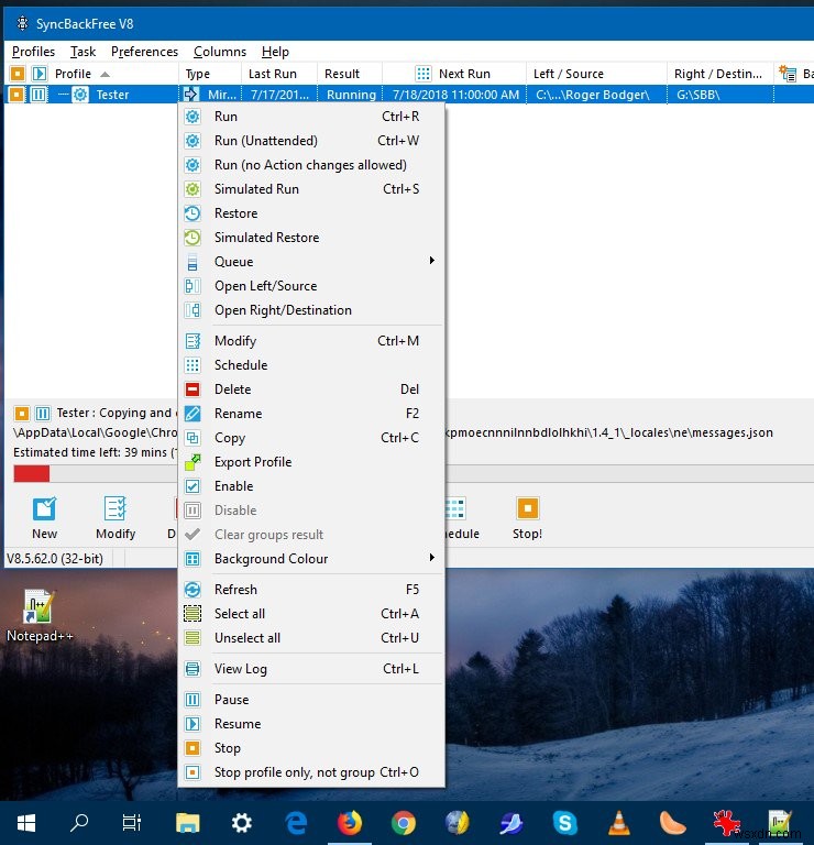 SyncBack Free review - Its elementary, data
